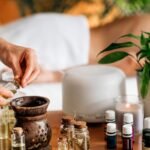 Ayurveda medicine setup