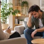 Counselling session in a cosy room